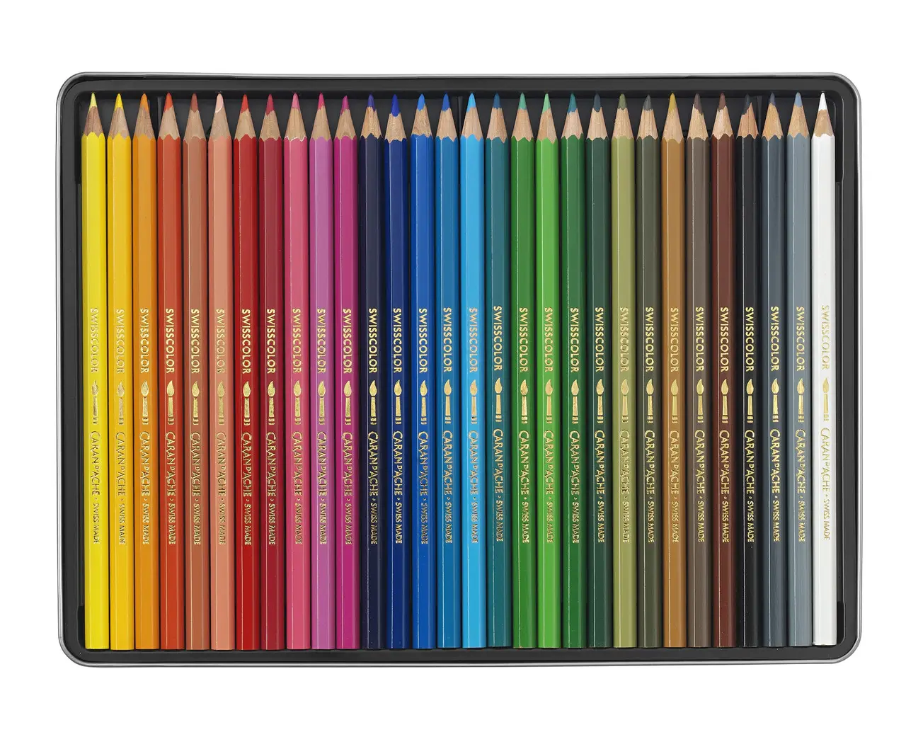 Набор акварельных карандашей 30 цв. Caran d`Ache Swisscolor мет. бокс, 1285.730 1