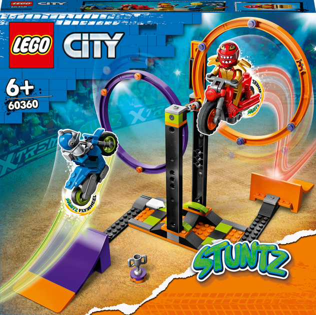 Конструктор Lego City "Каскадерське завдання із обертанням", 60360