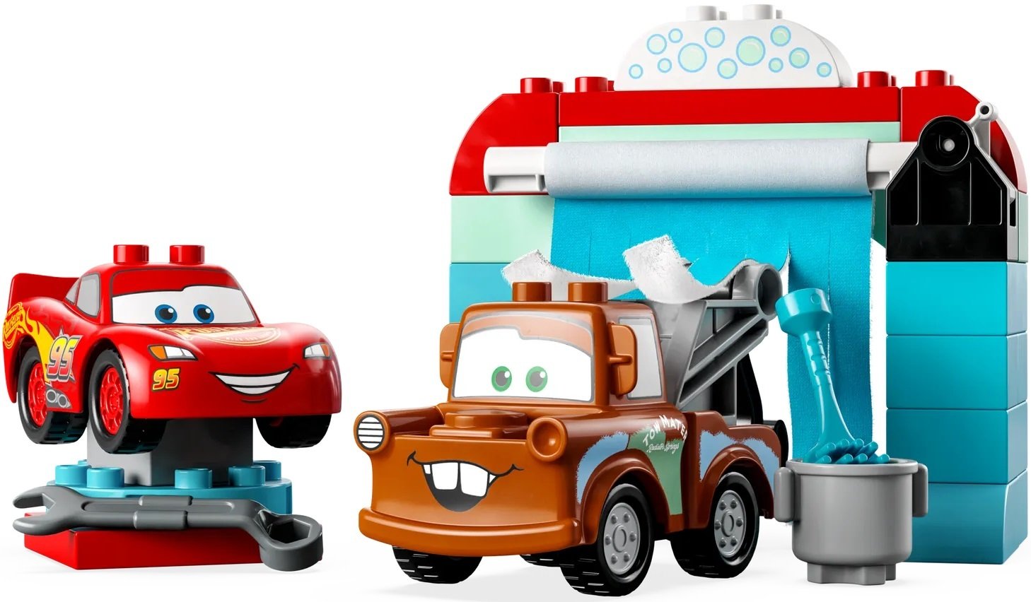 Конструктор Lego Duplo "Развлечения Молнии МакКвина и Сырника на автомойке", 10996 2