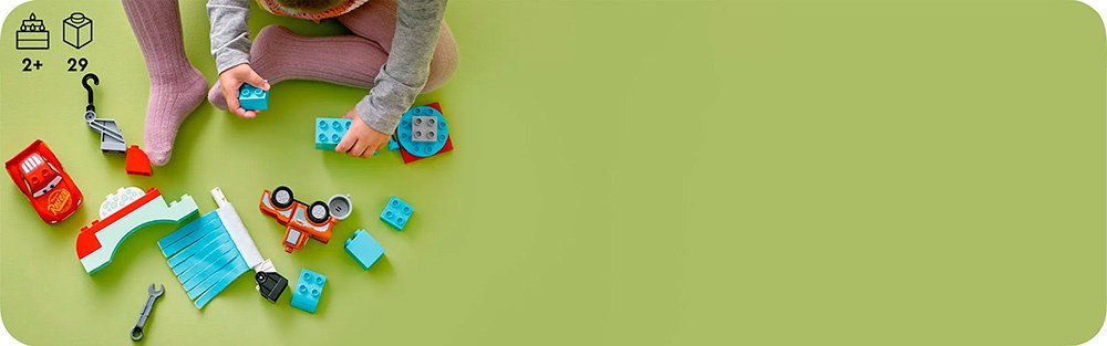 Конструктор Lego Duplo "Развлечения Молнии МакКвина и Сырника на автомойке", 10996 6