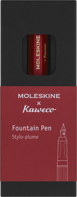 Ручка чернильная Moleskine x Kaweco, красная M, чернила синие, KAWFOUNTPENMRED 3
