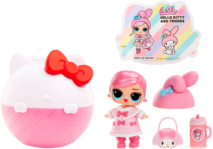 Набір ігровий з лялькою L.O.L. Surprise! серії "Loves Hello Kitty" - Hello Kitty та друзі (в асорт.), 523840 2