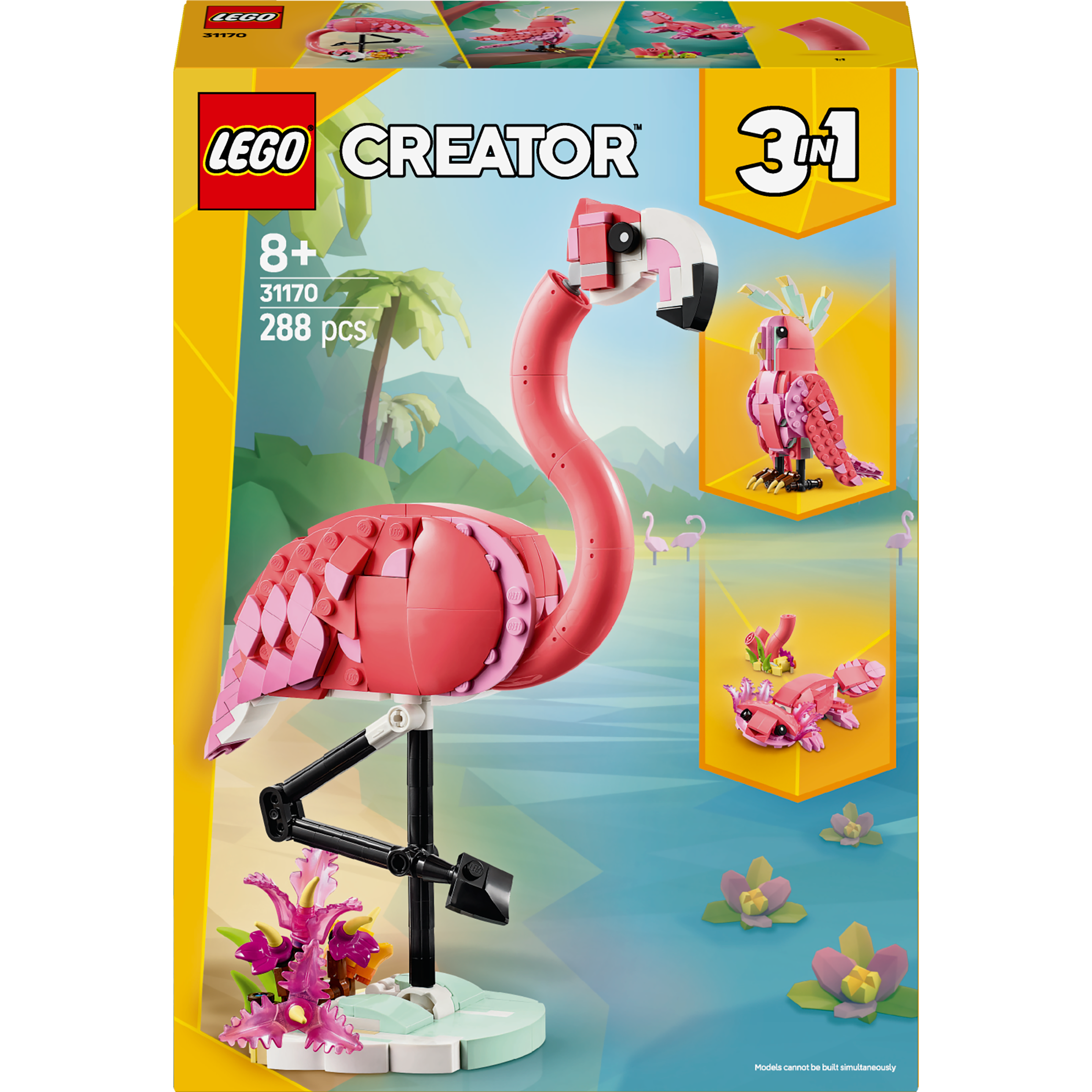 Конструктор Lego Creator "Дикие животные: розовый фламинго", 31170
