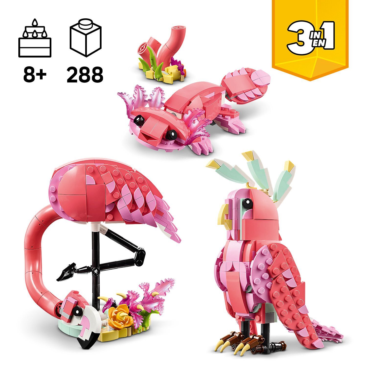 Конструктор Lego Creator "Дикие животные: розовый фламинго", 31170 1