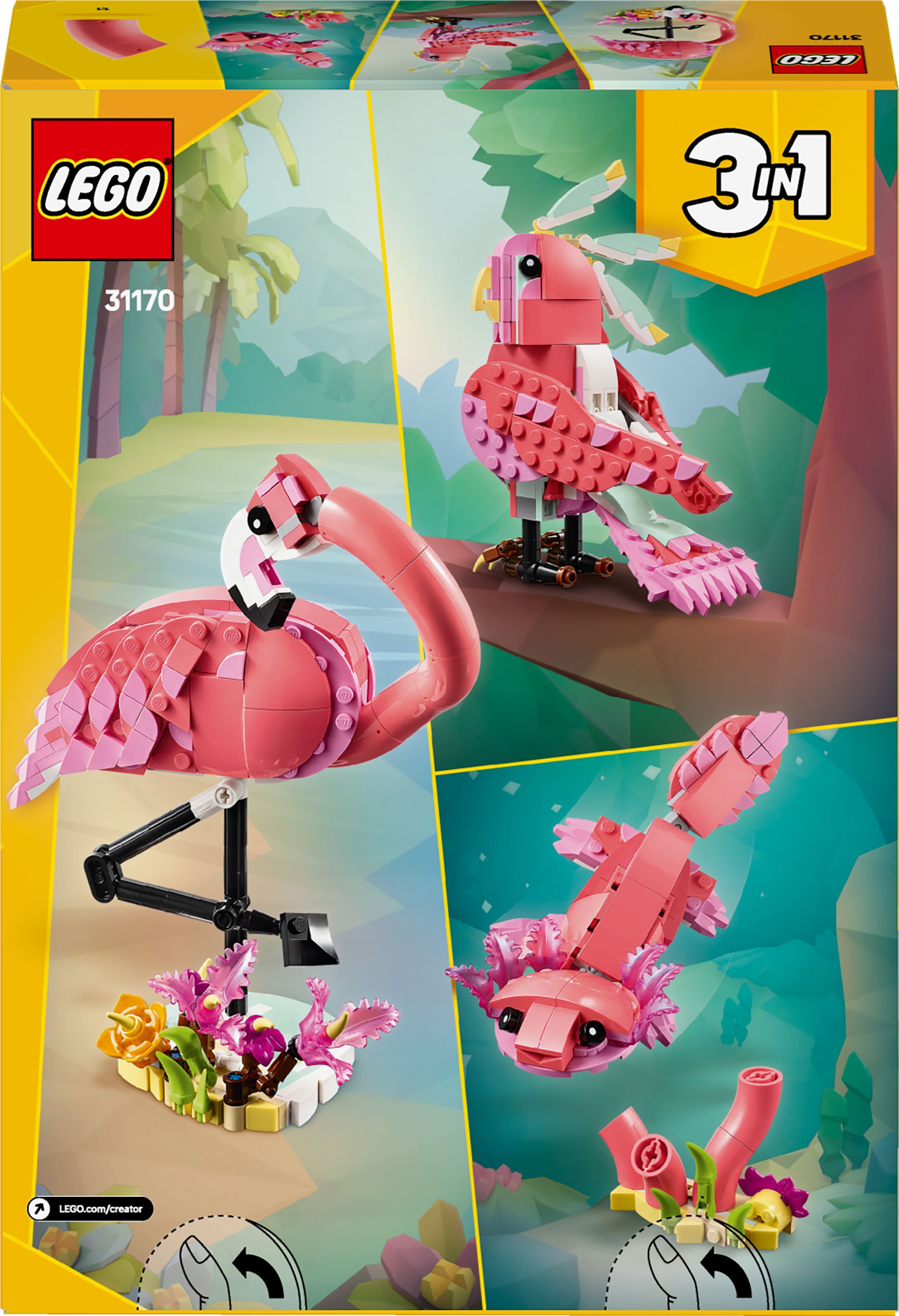 Конструктор Lego Creator "Дикие животные: розовый фламинго", 31170 10