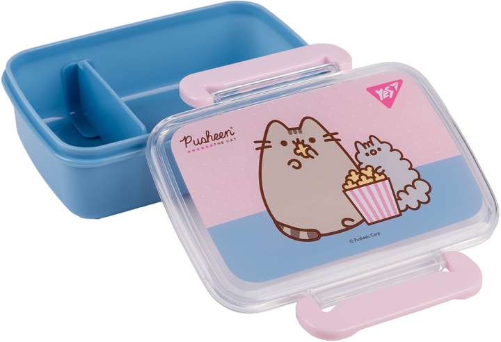 Контeйнер "Pusheen" 420 мл, блакитно-рожевий, 708364 Yes 1