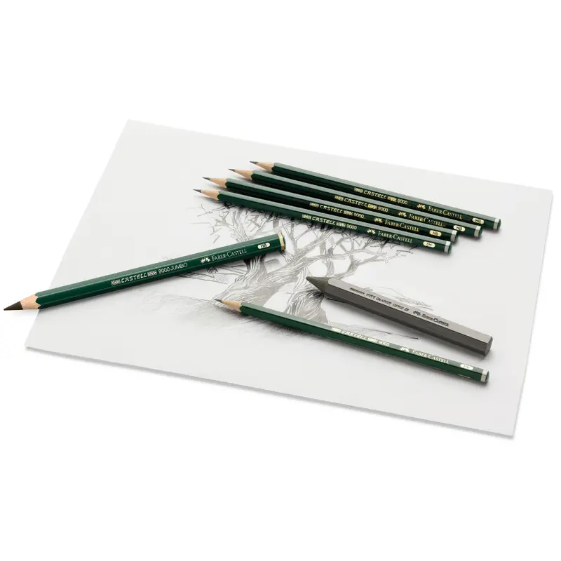 Олівець графітний CASTELL 9000 3B, 119003 Faber-Castell 2