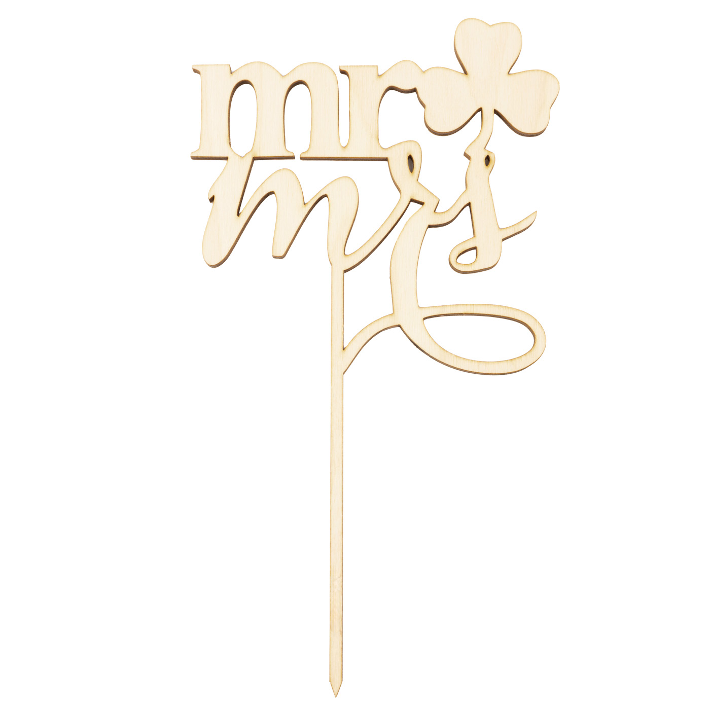 Заготовка из фанеры Топер "Mr. & Mrs." 11,8*12 см, 100806 ArtBober