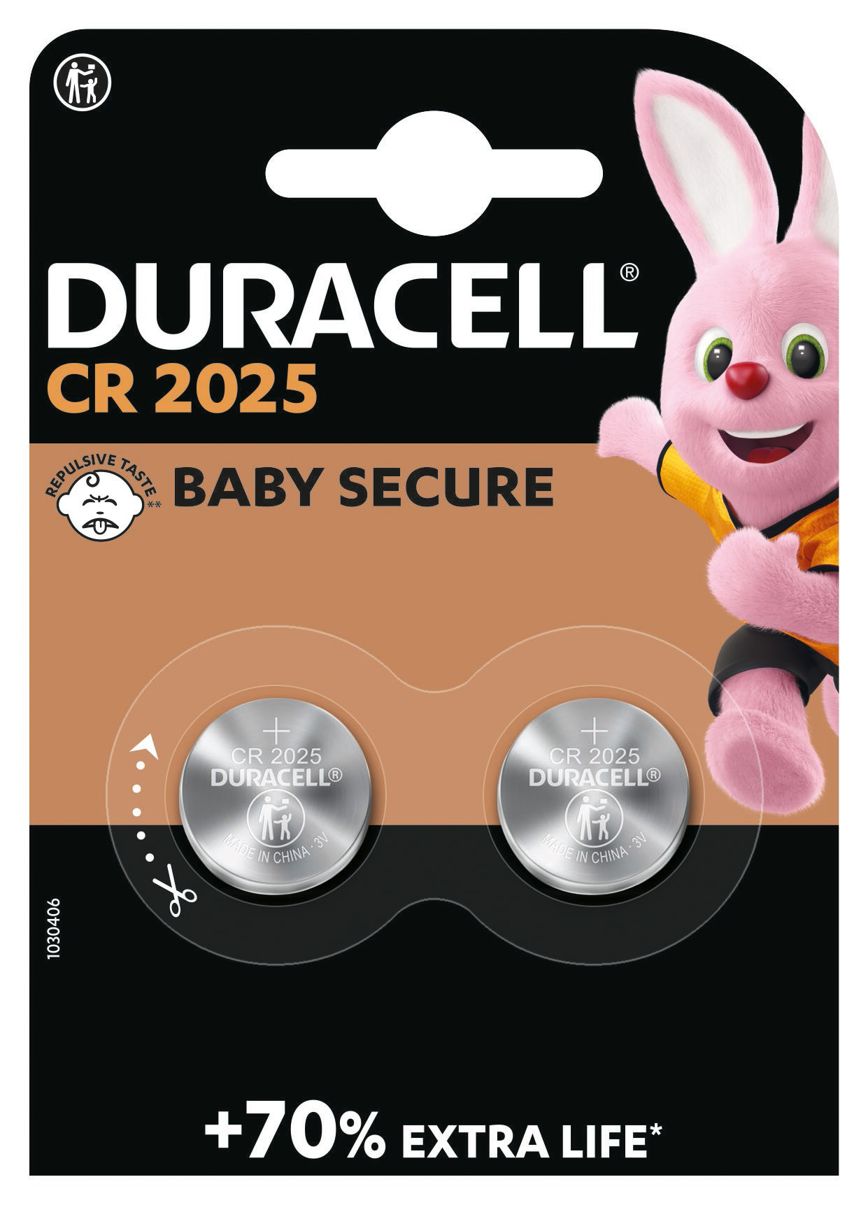 Батарейка DURACELL 3V DL2025/CR2025 (2 шт/бл.) 1