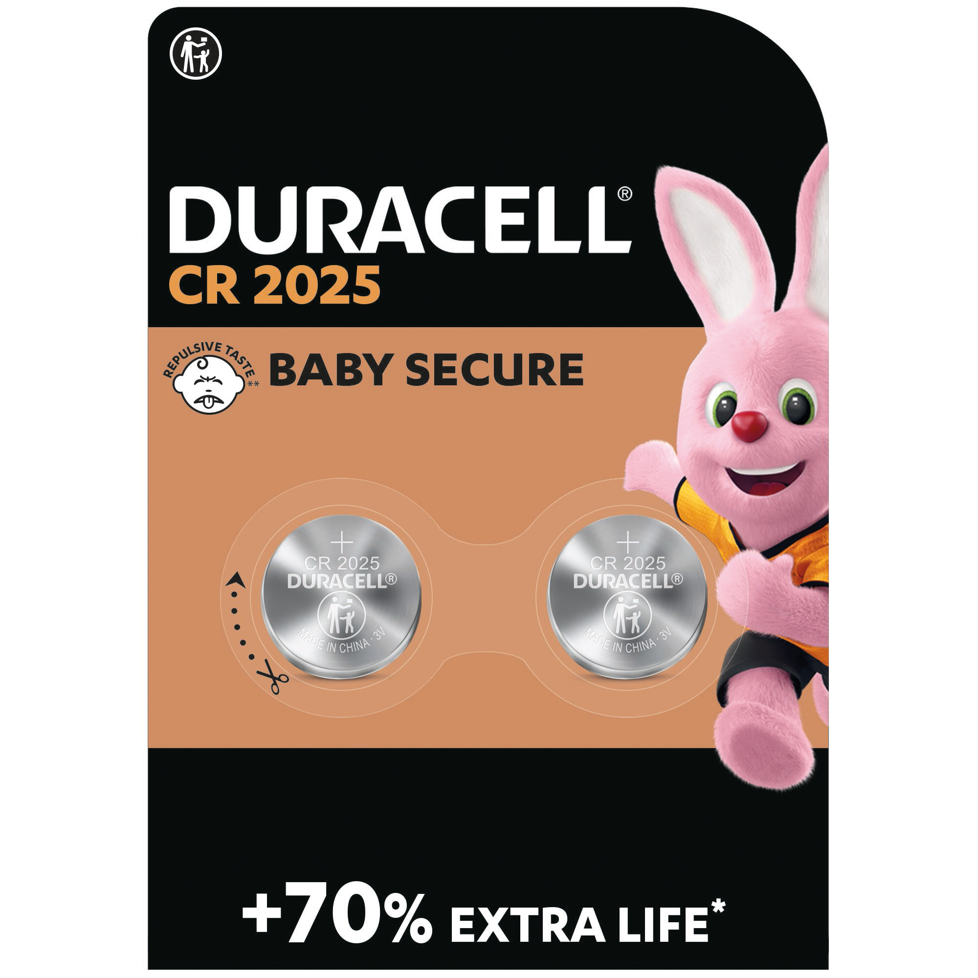 Батарейка DURACELL 3V DL2025/CR2025 (2 шт/бл.)