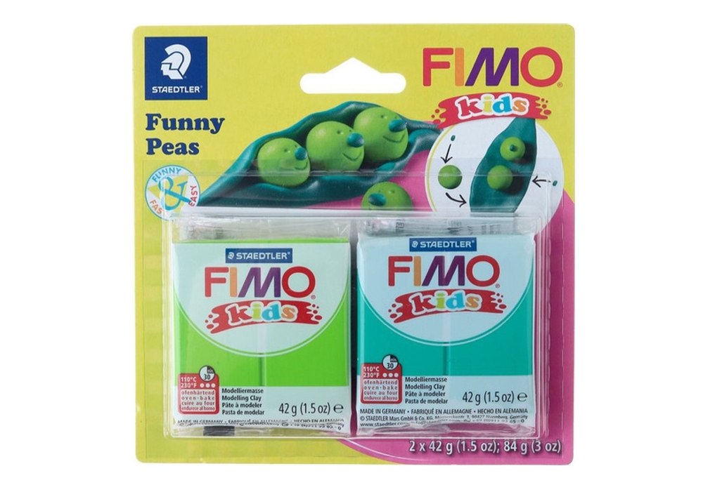 Набір Fimo kids, Горошок, 2 шт