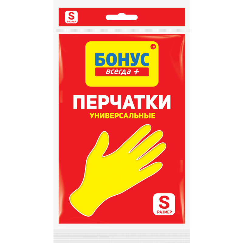 Рукавички БОНУС гумові універсальні S (80040)