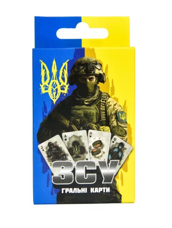 Гра карткова "ЗСУ" жовто-блакитна, 30787, ТМ "Strateg"
