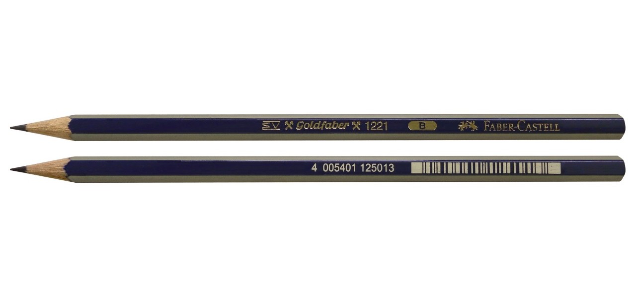Олівець Gold Faber 1221 B синьо-золотий, 112501 1