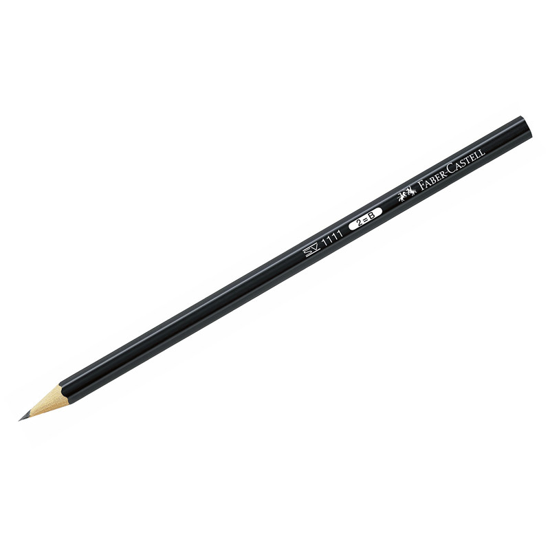 Карандаш Faber-Castell 1111 B, чёрный, 111101