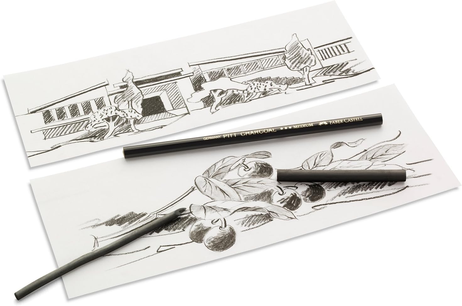 Карандаш угольный PITT Monochrome натуральный мягкий, 117403 Faber-Castell 2