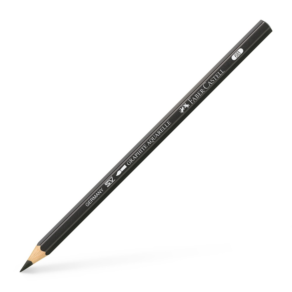 Олівець графітний Graphite Aquarelle 6B чорний, 117806 Faber-Castell
