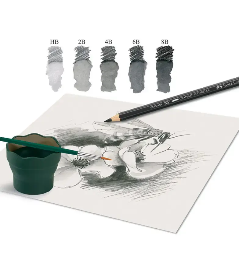 Олівець графітний Graphite Aquarelle 6B чорний, 117806 Faber-Castell 2