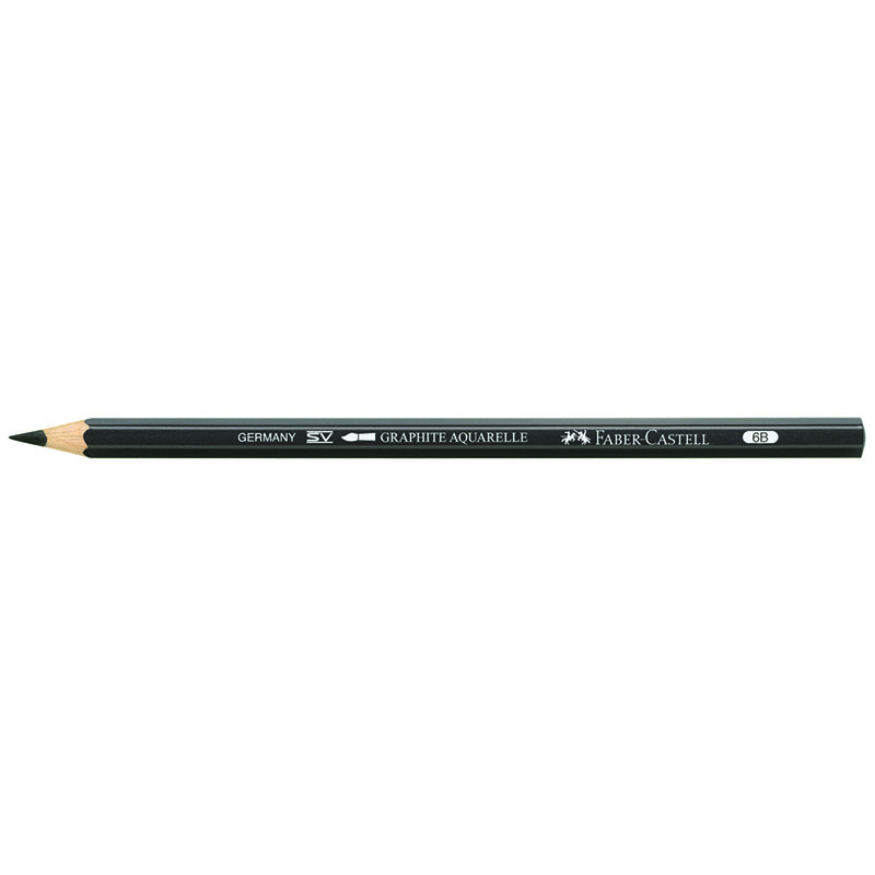 Олівець графітний Graphite Aquarelle 6B чорний, 117806 Faber-Castell 1