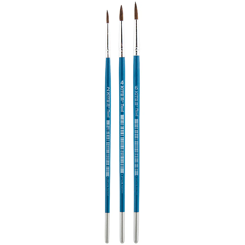 Набор из 3-х кистей пони круглый 2, 4, 6 Kite Classic, K-343 1