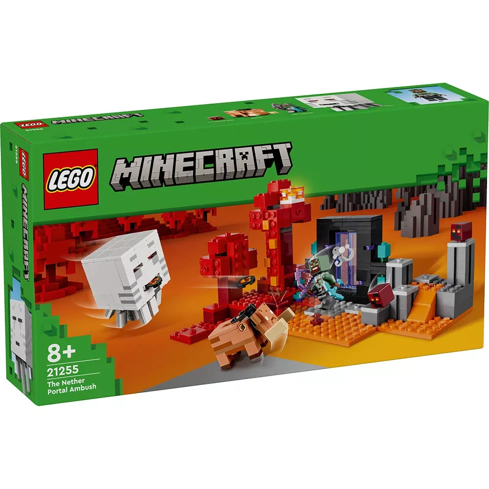 Конструктор Lego Minecraft "Засада у портала в Нижний мир", 21255