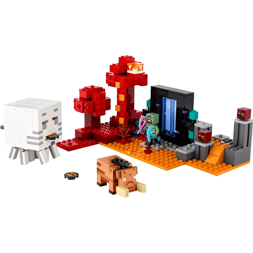 Конструктор Lego Minecraft "Засада у портала в Нижний мир", 21255 1