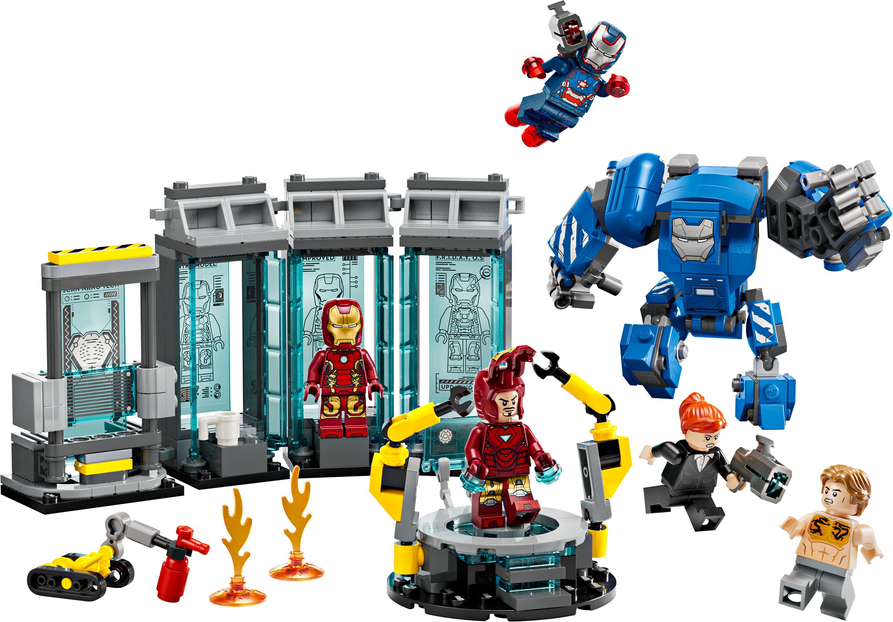 Конструктор Lego Marvel "Лаборатория Железного Человека: зал доспехов", 76315 2