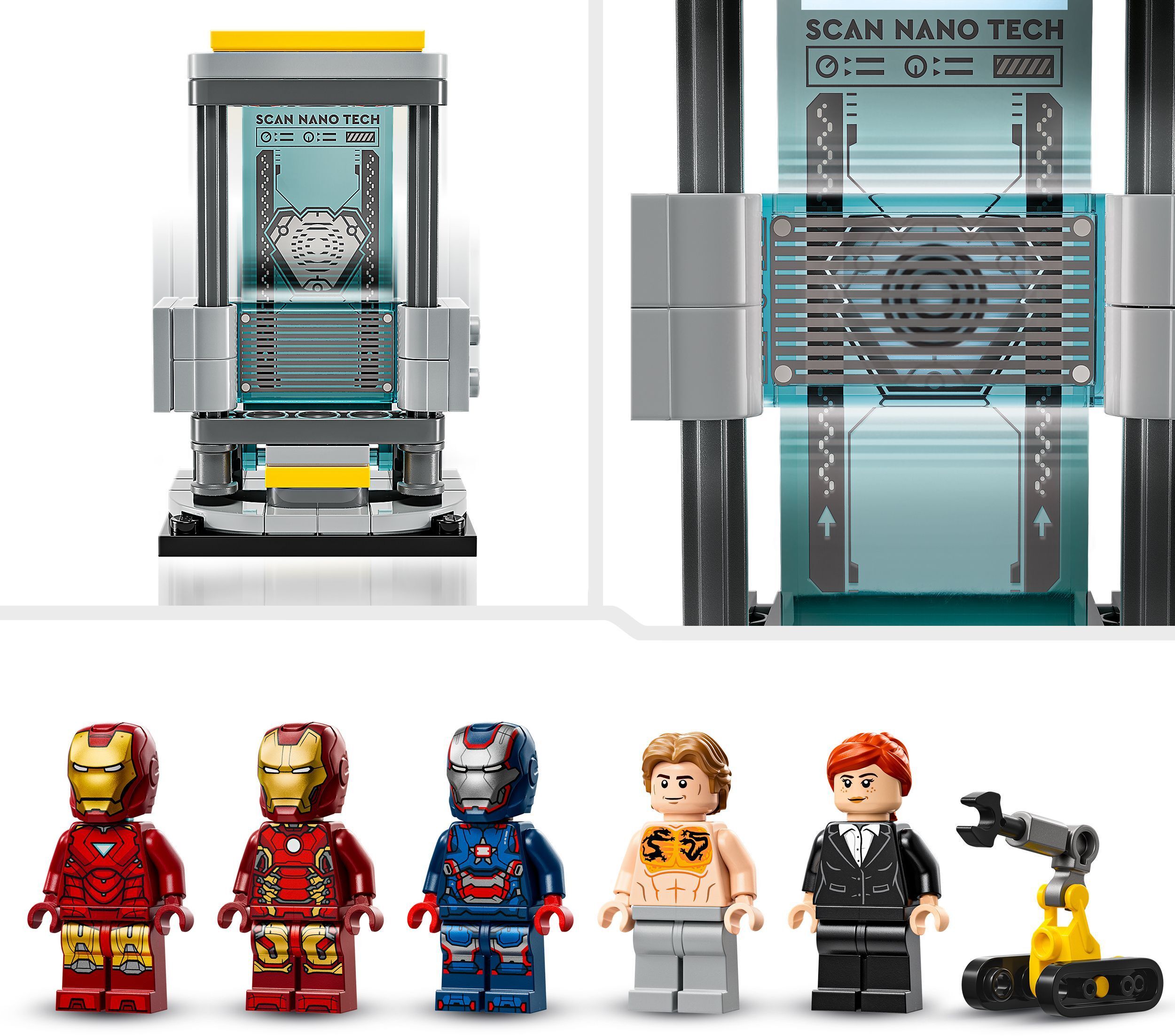 Конструктор Lego Marvel "Лаборатория Железного Человека: зал доспехов", 76315 4