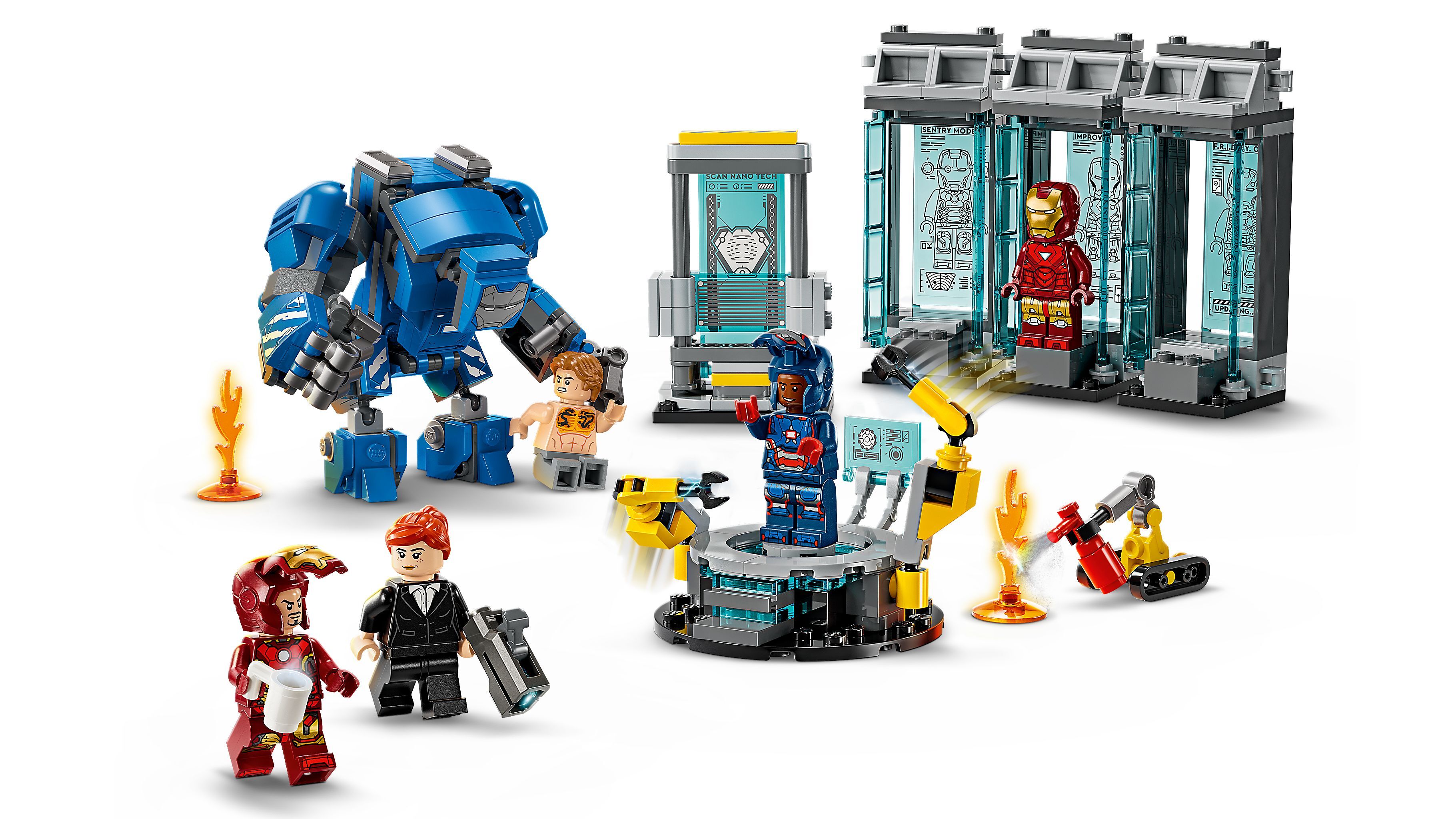 Конструктор Lego Marvel "Лаборатория Железного Человека: зал доспехов", 76315 6