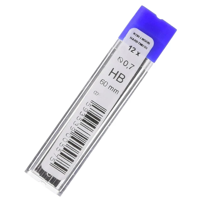 Грифель 0,7 мм НВ 12 шт, KIN 4162