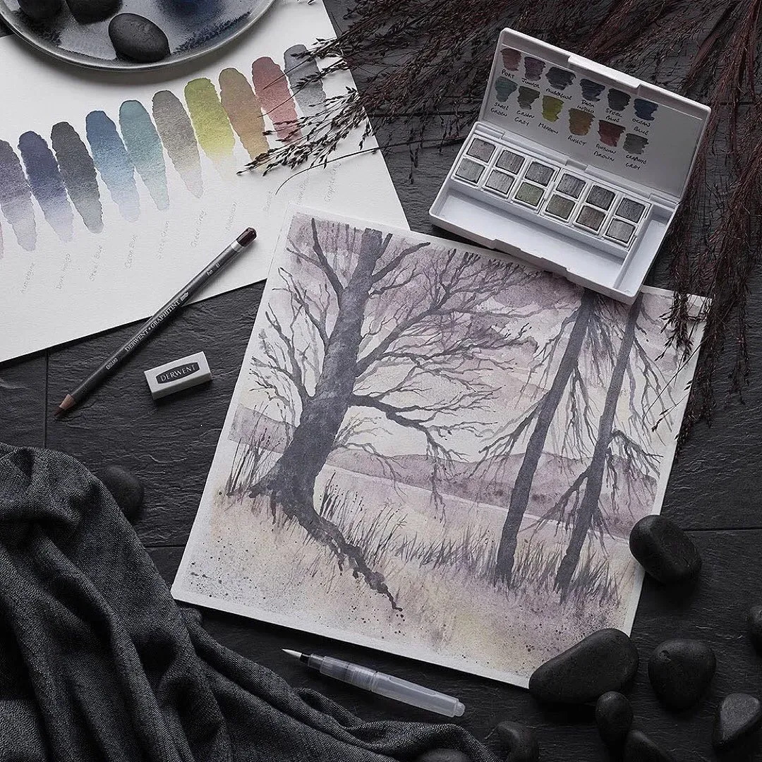 Набор "Sketching Collection" 12 шт, метал. коробка, ассорти, D-34305 4