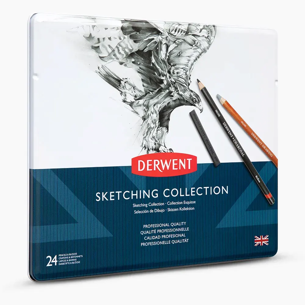 Набір матеріалів д/графіки "Sketching Collection", 24шт., метал. коробка, асорті, D-34306 1