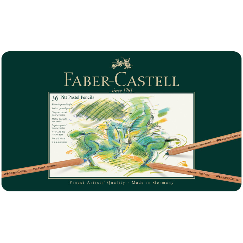 Набір пастельних олівців Pitt Pastel 36 кол. в метал. коробці, 112136 Faber-Castell