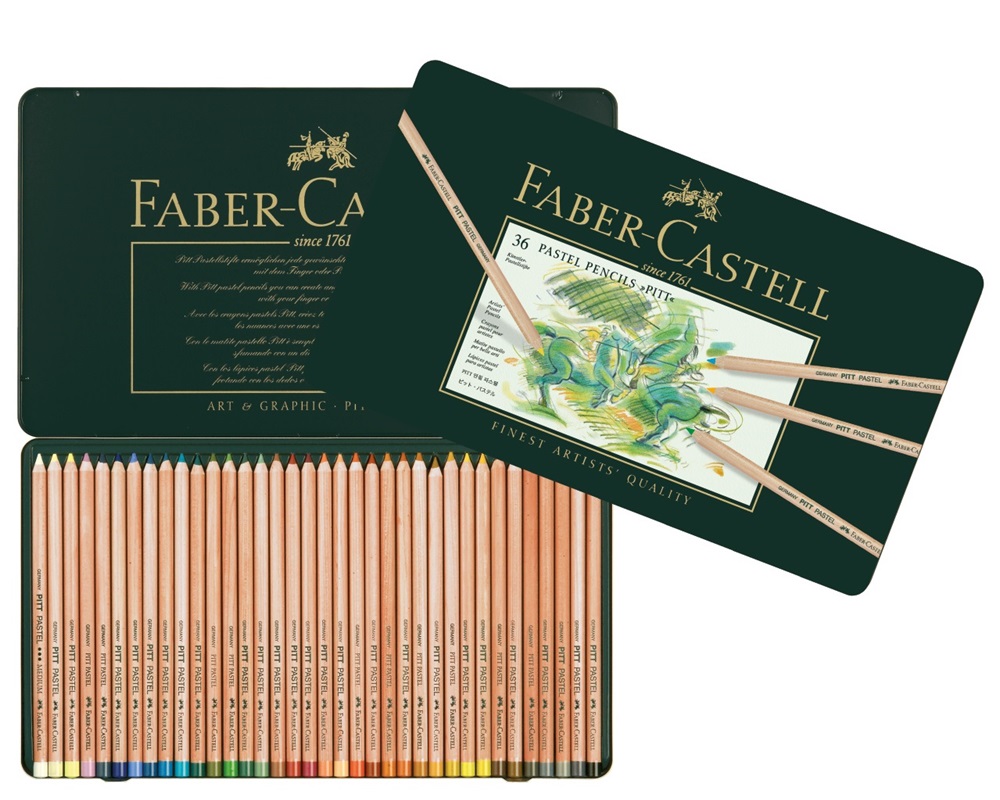 Набір пастельних олівців Pitt Pastel 36 кол. в метал. коробці, 112136 Faber-Castell 1