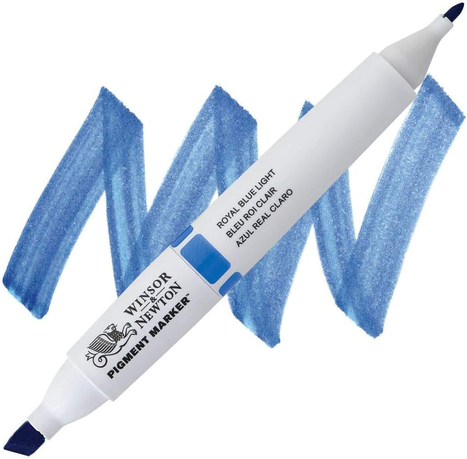 Набор маркеров двусторонних Pigment marker, Голубые тона 6шт, 0290044 W&N 3