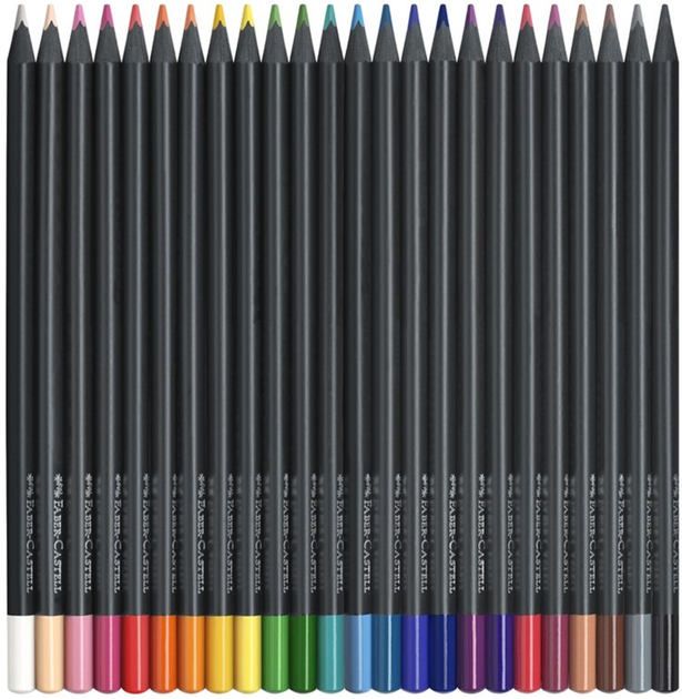 Набір олівців 24 кол. чорне дерево, тригранні, 116424 Faber-Castell 1