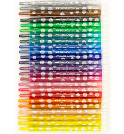 Мел восковый 24 цв. в пластиковом корпусе, 120004 Faber-Castell 1