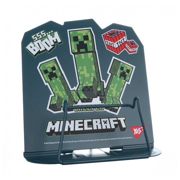 Підставка для книг фігурна Yes "Minecraft. Creeper" метал, 470525