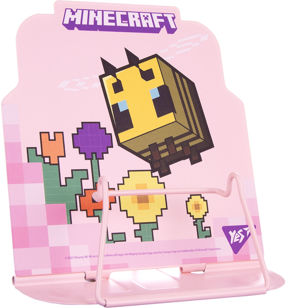 Підставка для книг фігурна Yes "Minecraft. Spring" метал з висічкою, 470526