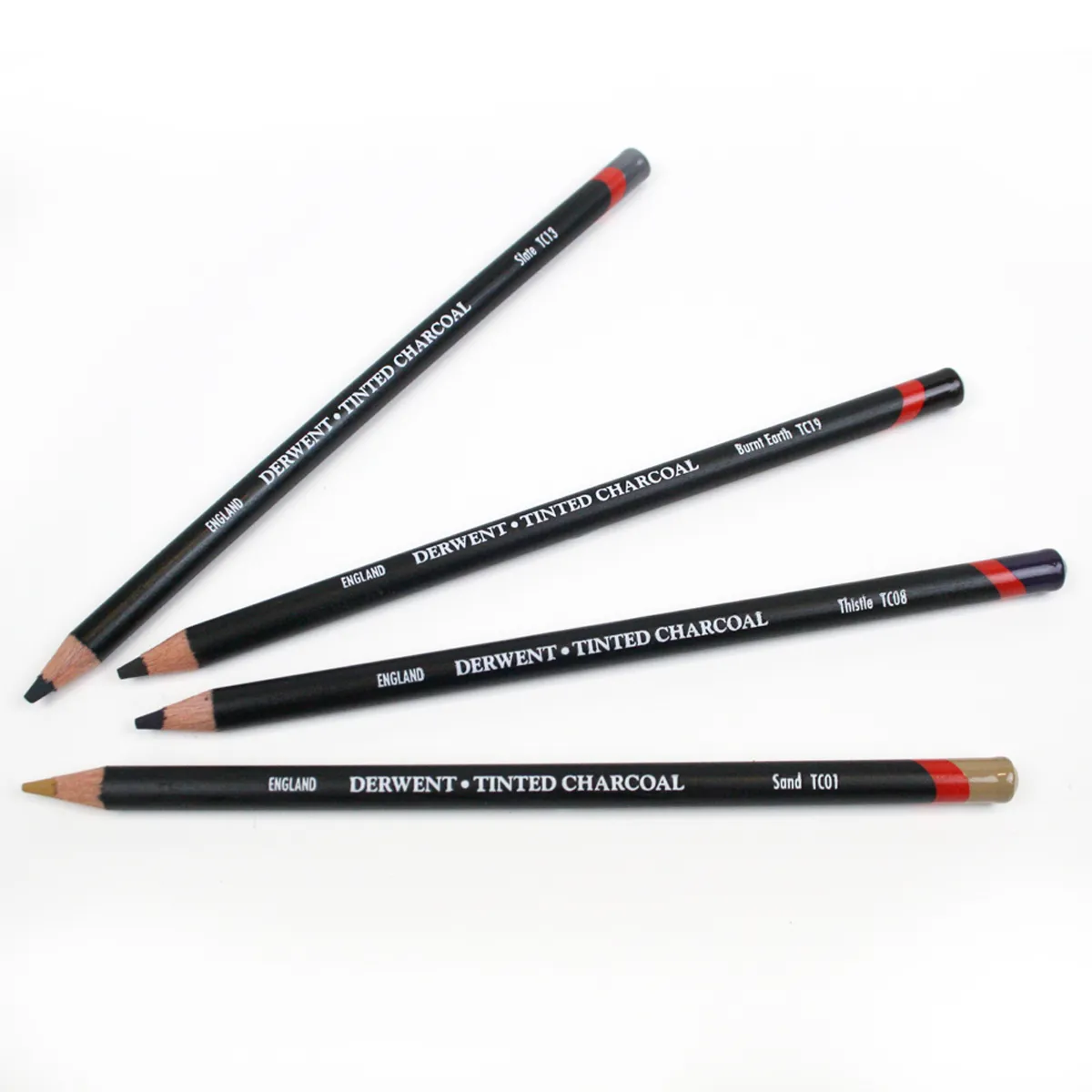 Набір олівців вугільних "Tinted Charcoal", 24 кол., метал. коробка, D-2301691 2