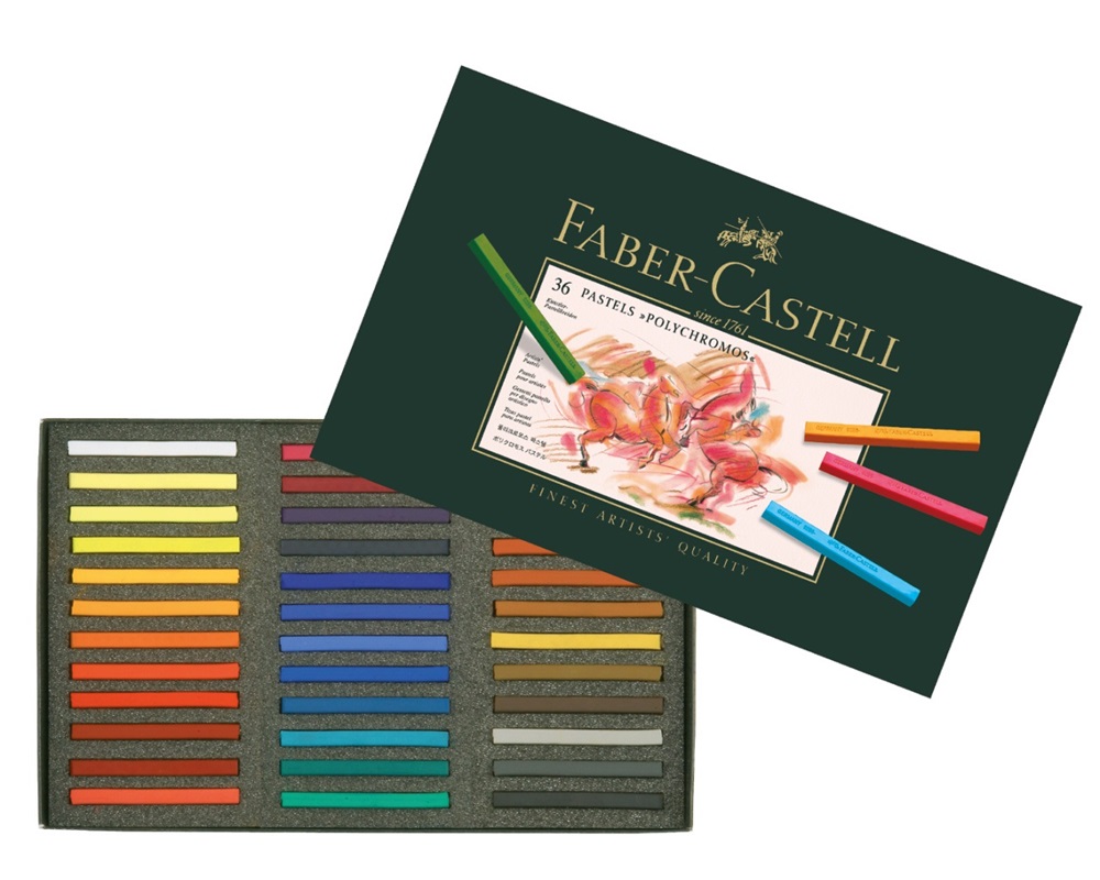 Пастель POLICHROMOS 36 кол. в картон. коробці, 128536 Faber-Castell*** 1