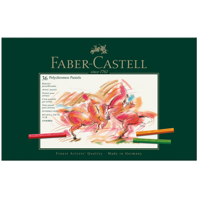 Пастель POLICHROMOS 36 кол. в картон. коробці, 128536 Faber-Castell***