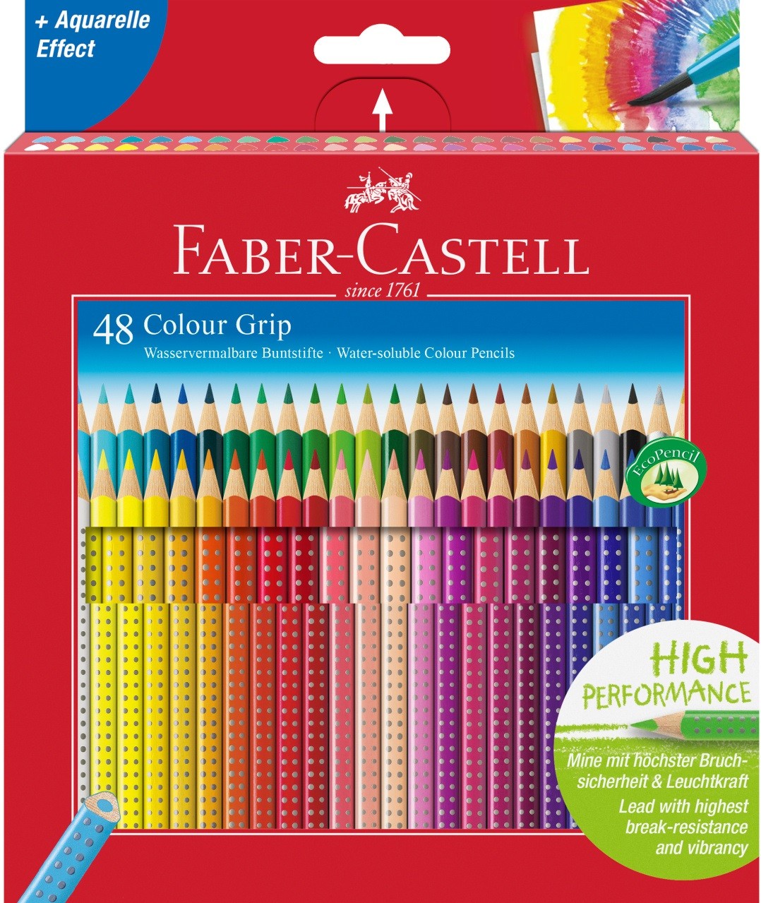 Олівці 48 кол. акварельні GRIP2001 тригранні, 112449 Faber-Castell