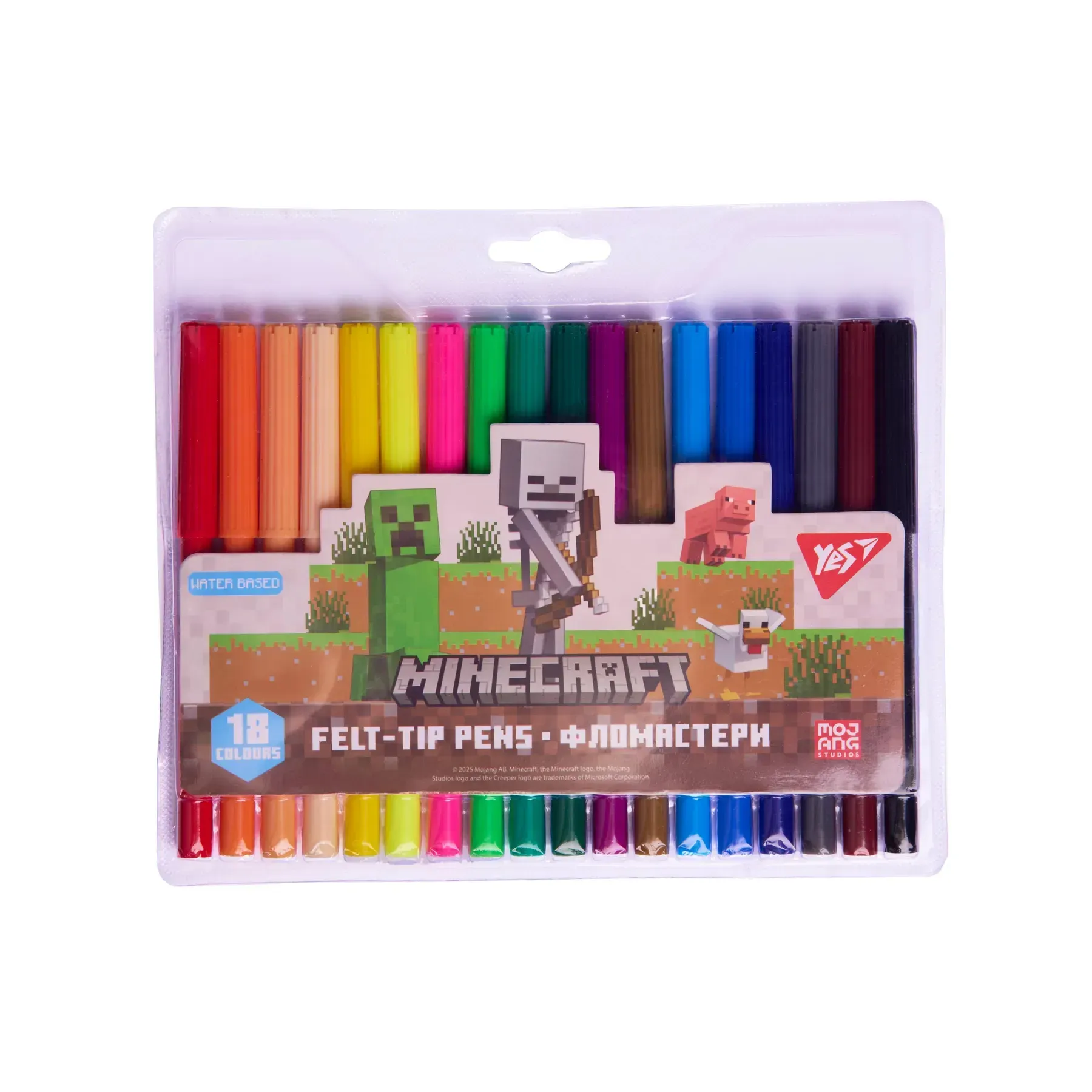 Фломастери 18 кол. "Minecraft", 650569 Yes