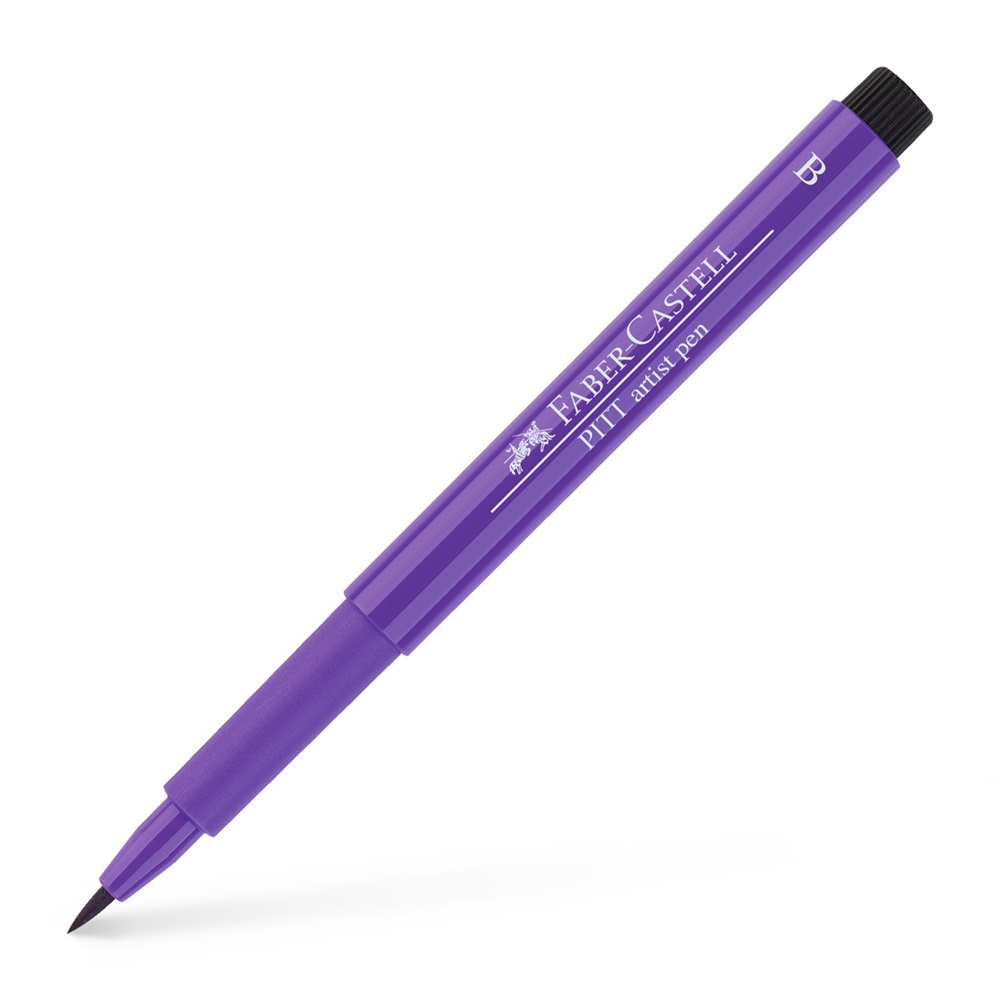 Ручка капілярна PITT Brush Artist Pen 136 пурпурово-фіолетовий, 167436 Faber-Castell
