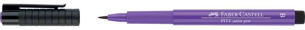 Ручка капілярна PITT Brush Artist Pen 136 пурпурово-фіолетовий, 167436 Faber-Castell 1