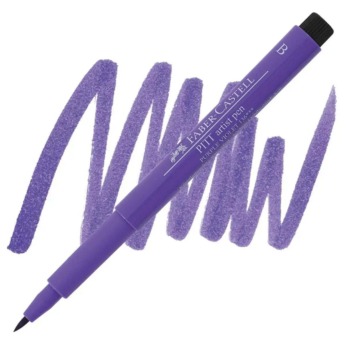 Ручка капілярна PITT Brush Artist Pen 136 пурпурово-фіолетовий, 167436 Faber-Castell 2
