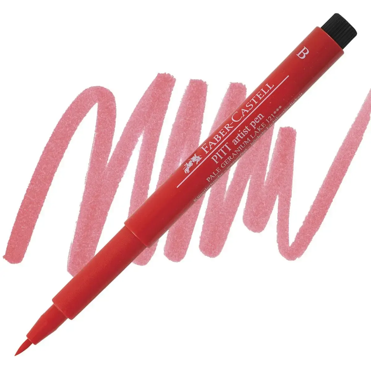 Ручка капілярна PITT Brush Artist Pen 121 світла герань, 167421 Faber-Castell 1