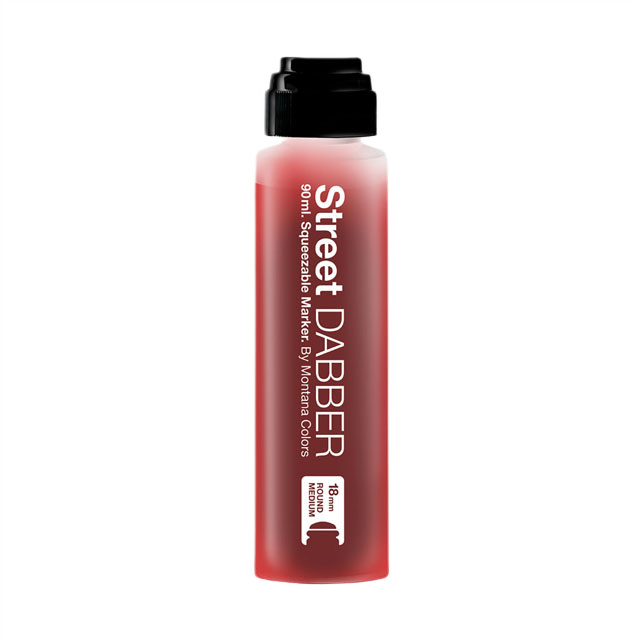 Сквизер заправленный чернилами  MTN Street Dabber Ink Paint 30 мл/10 мм R-02 Red, SPRO011102