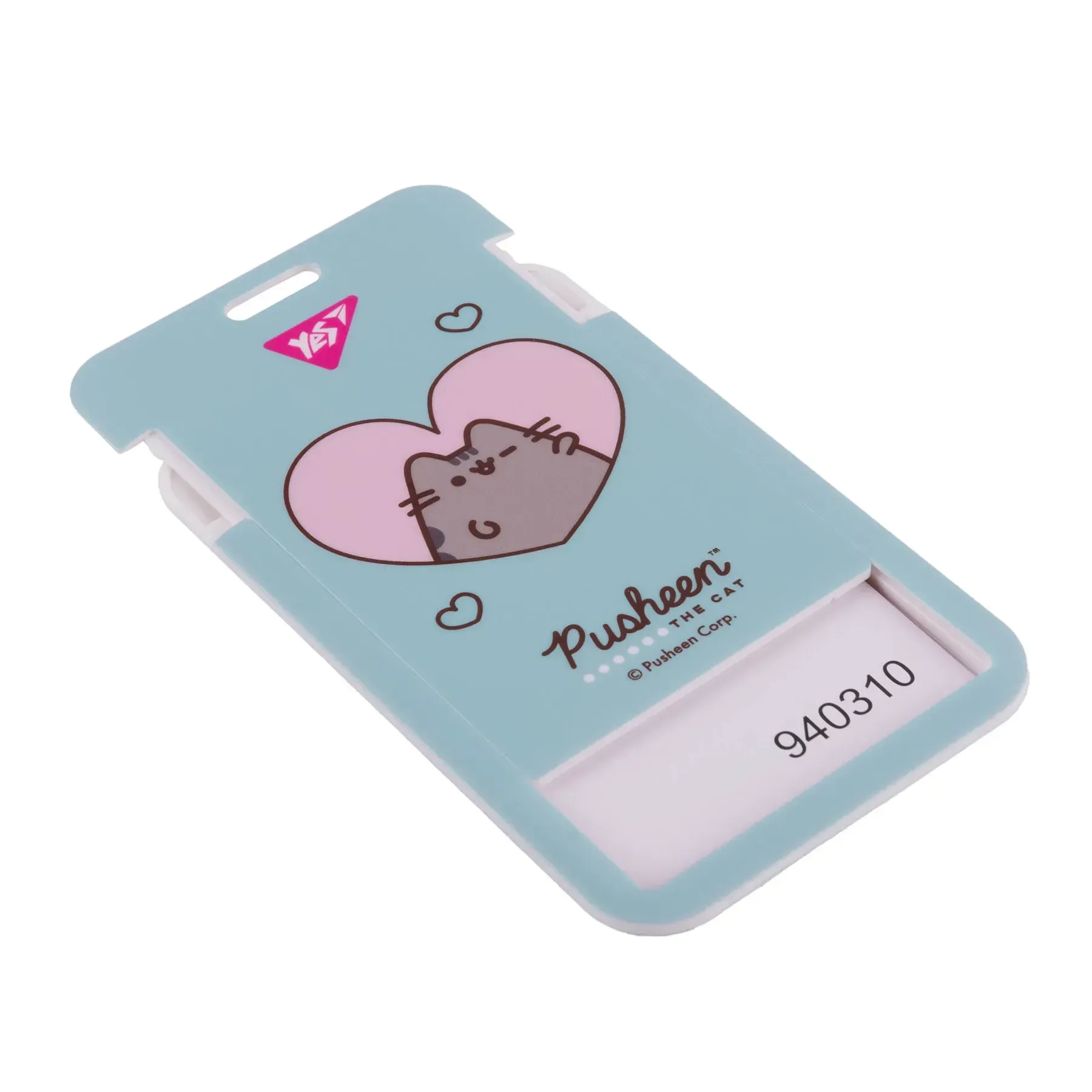 Бейдж YES на стрічці "Pusheen" вертикальний, слайдер, 940310 1